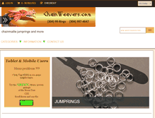 Tablet Screenshot of chainweavers.com